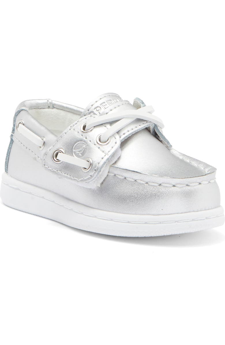 Sperry Kids' Original Boat Shoe, Main, color, Silver