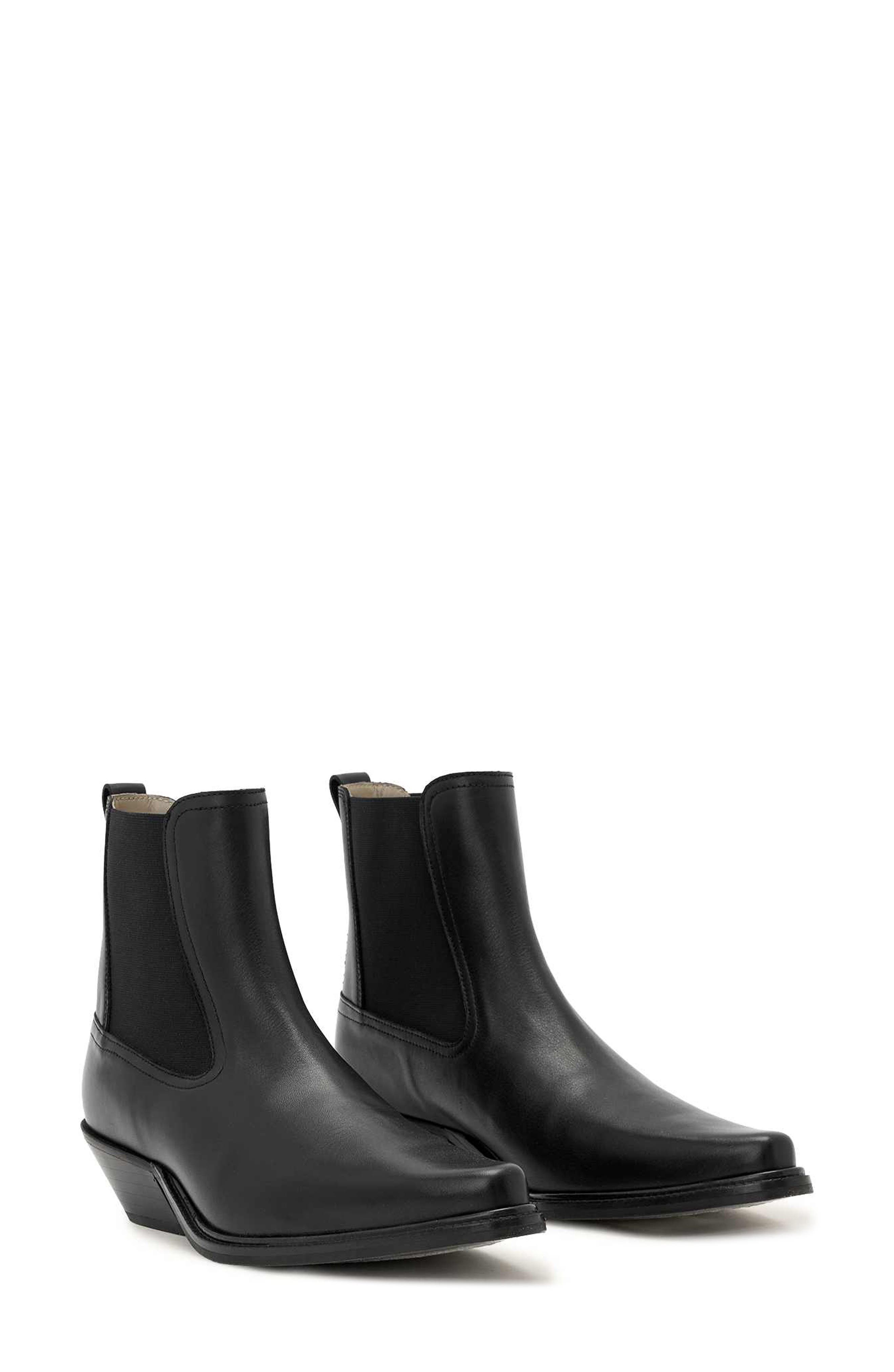 Carter Leather Chelsea Boot, Main, color, BLACK