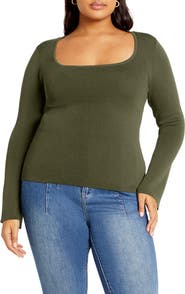 City Chic Brooklyn Rib Sweater