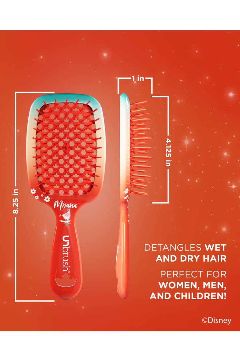Unbrush Detangling Brush Disney Princess Collection, Alternate, color, Orange