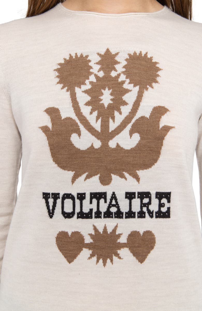 Zadig & Voltaire Teissa We Voltaire Merino Wool Sweater, Alternate, color,