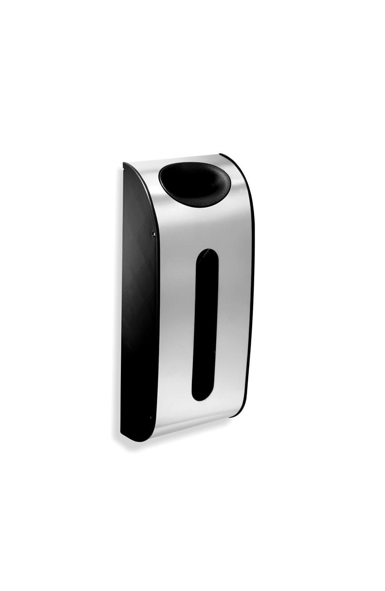 simplehuman wall mount grocery bag dispenser, Main, color, Brushed