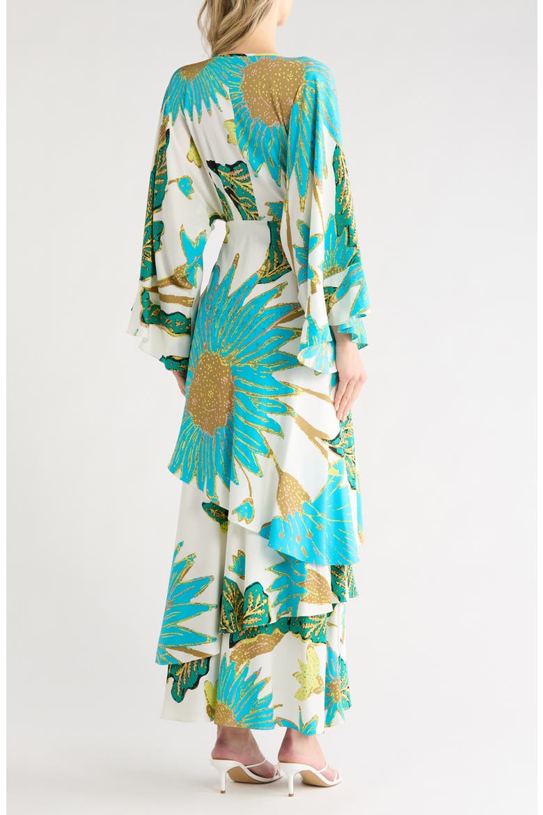 Christine Silk Blend Dress, Alternate, color, MARLENE BATIK GIANT IVORY