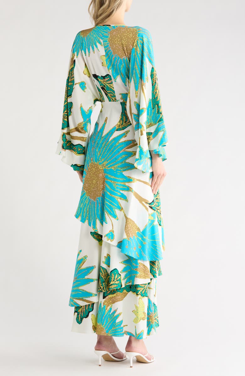 DVF Christine Silk Blend Dress, Alternate, color, Marlene Batik Giant Ivory