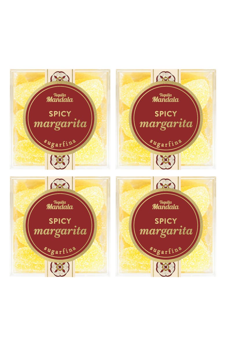 sugarfina Set of 4 Spicy Margarita Gummy Candy Cubes, Main, color, 