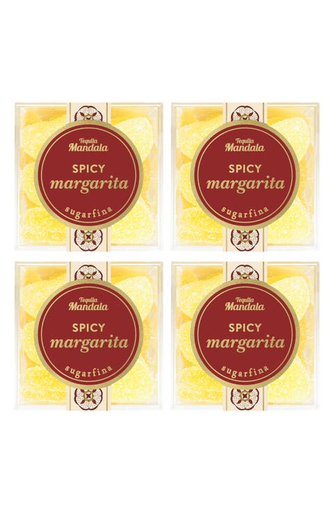 Set of 4 Spicy Margarita Gummy Candy Cubes