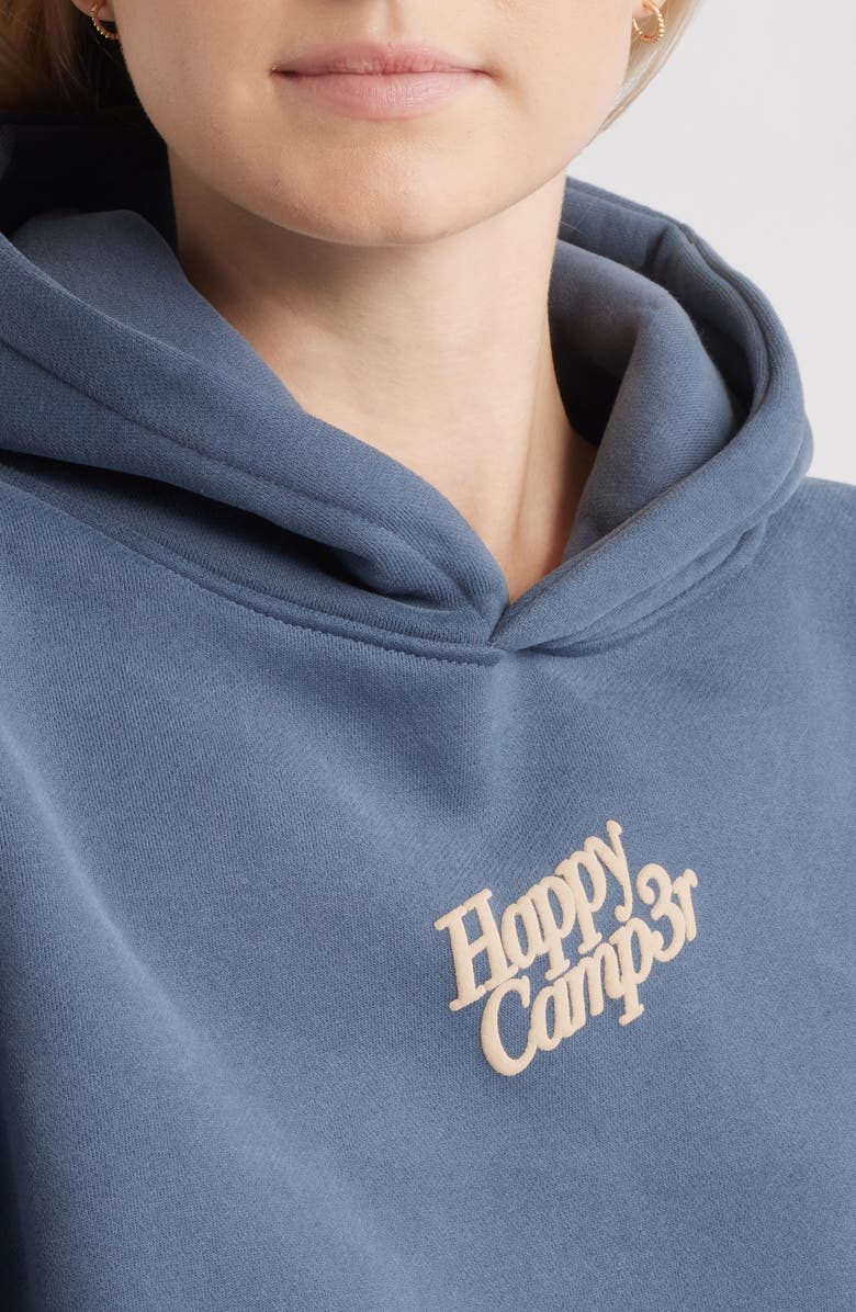 HAPPY CAMP3R Puff Series Core Logo Cotton Blend Hoodie, Alternate, color, Midnight Blue