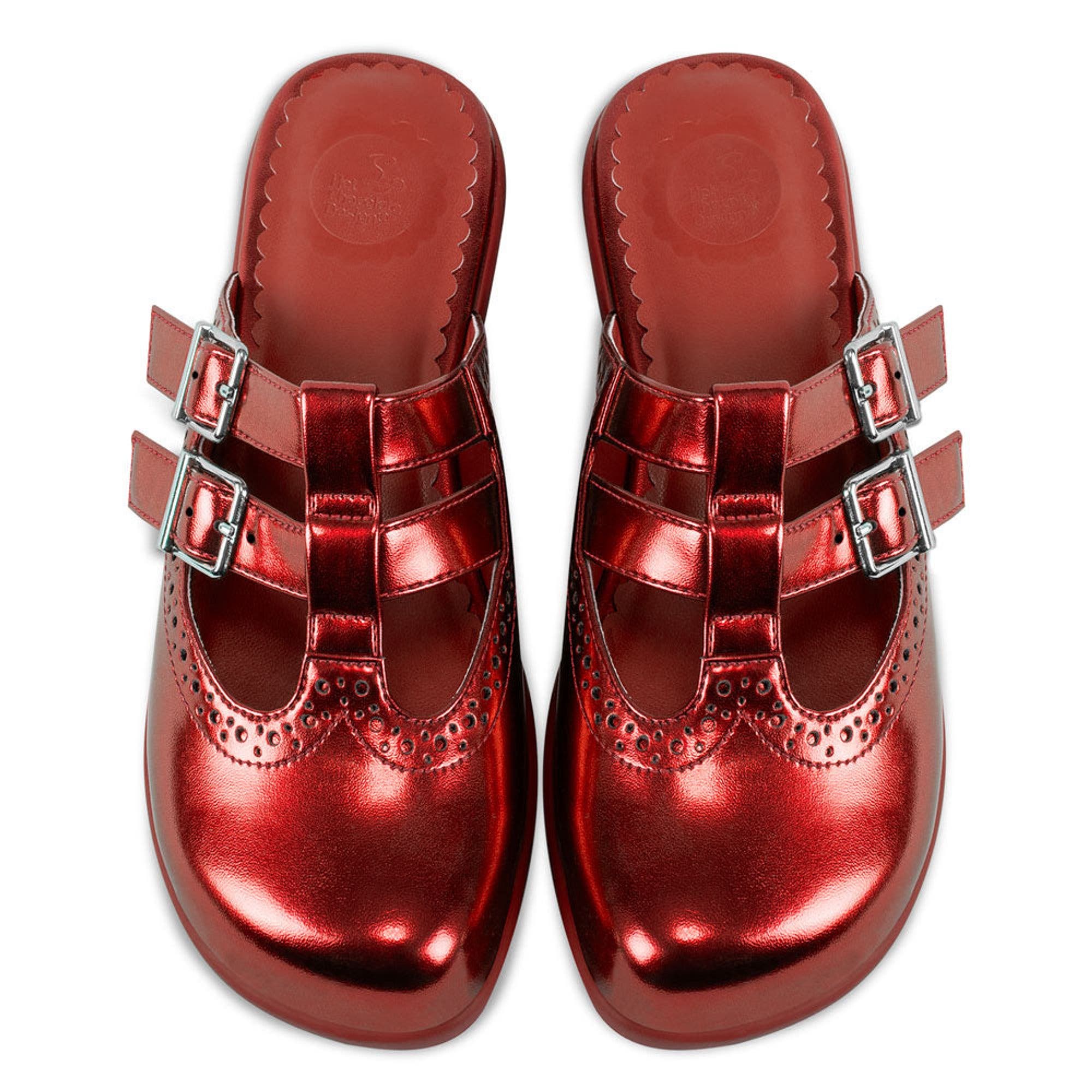 Chrome Crush Ruby Women's Clogs, Alternate, color, Chrome Crush Crimson