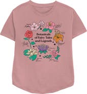 Disney Princesses Women's Disney Princesses Floral Fairy Tales  Graphic T-Shirt