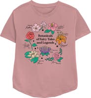 Disney Princesses Women's Disney Princesses Floral Fairy Tales  Graphic T-Shirt