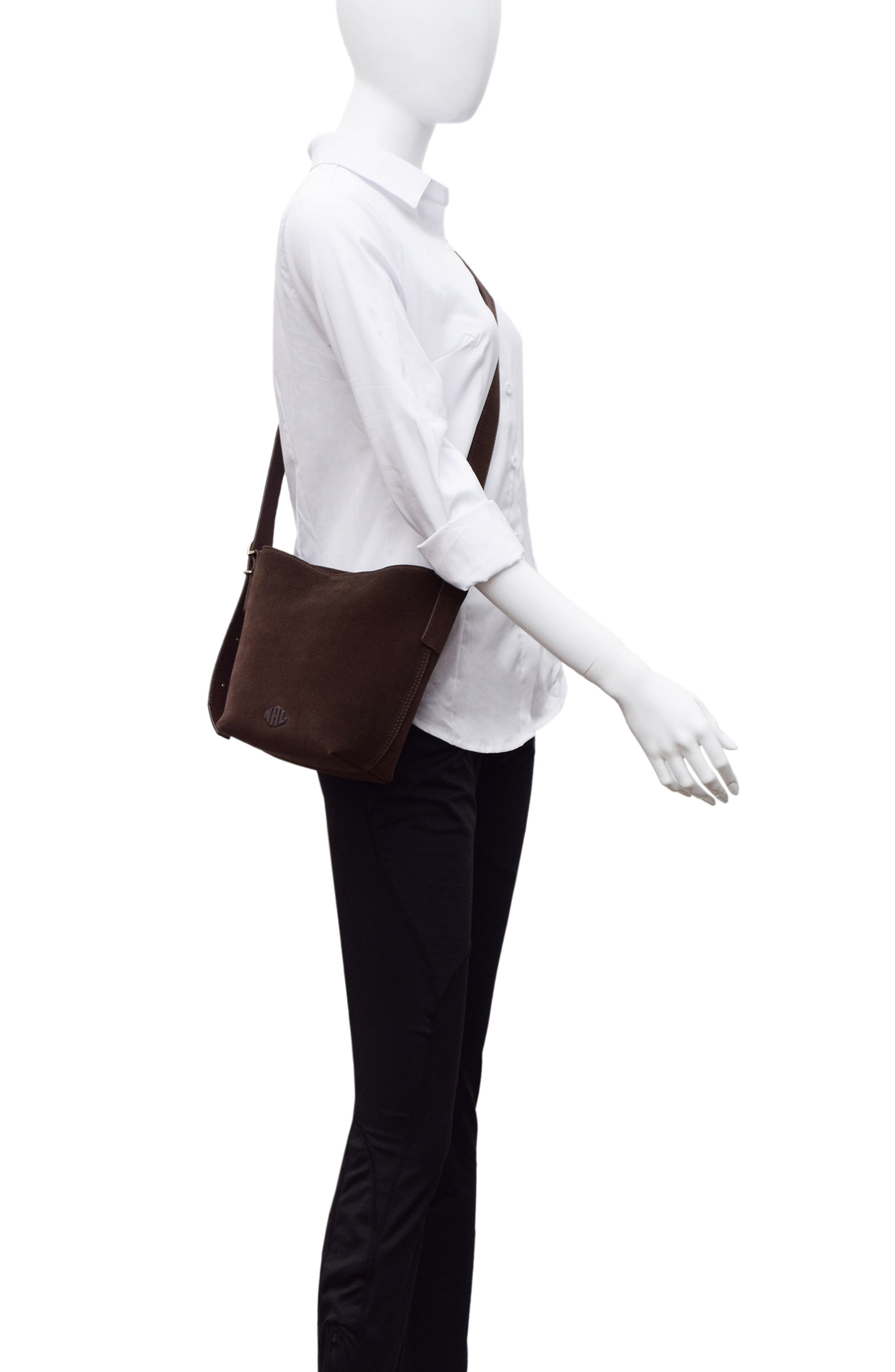 New Amsterdam Leatherworks Jayden Leather Bucket Bag, Alternate, color, 