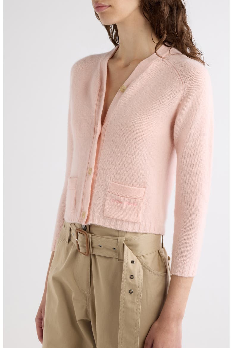 Krowna Cashmere Cardigan, Alternate, color, LIGHT ROSE PINK