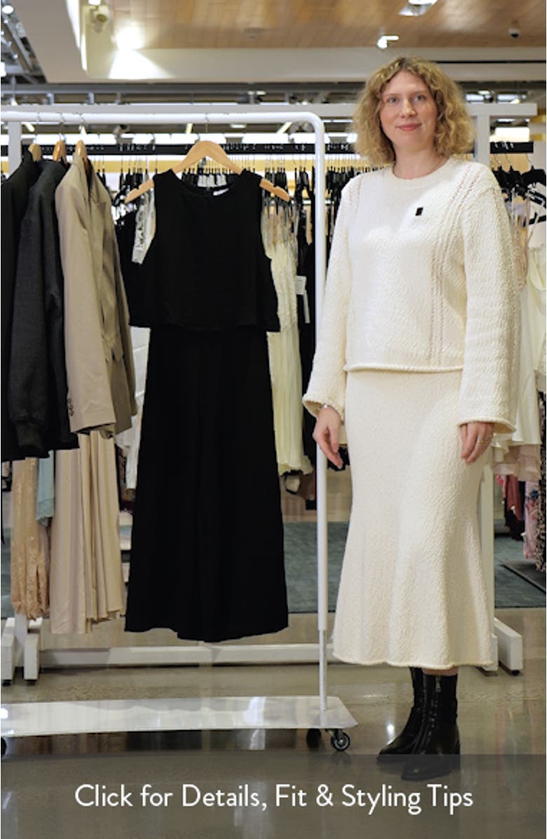 Sleeveless Popover Wide Leg Jumpsuit, sales video thumbnail