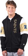 STARTER Men's Starter Black New Orleans Saints Extreme Full-Zip Hoodie