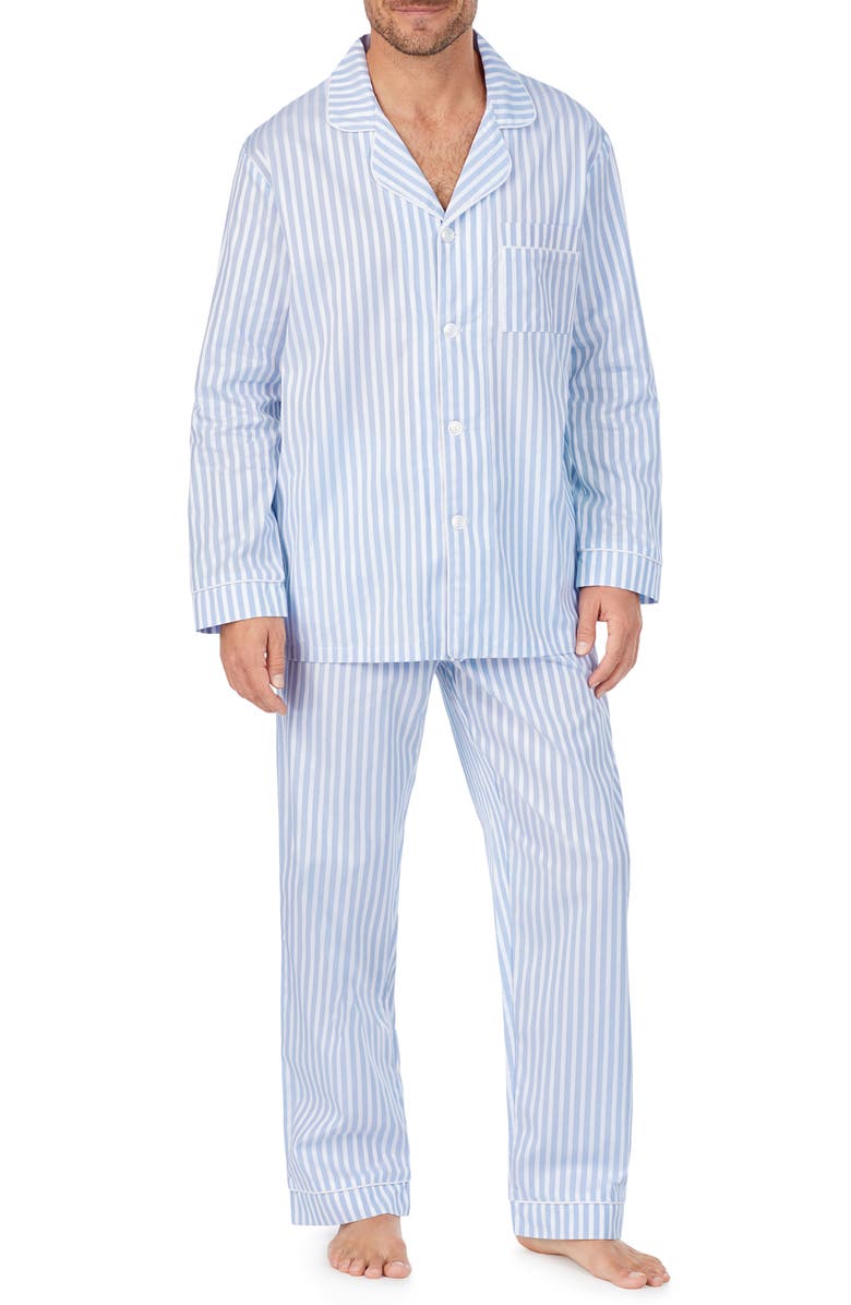 BedHead Pajamas Stripe Pajamas, Main, color, Blue 3D Stripe