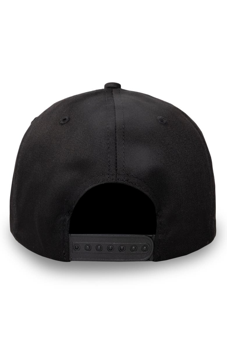 PLEASURES Piano Bar Snapback Cotton Twill Trucker Hat, Alternate, color, Black