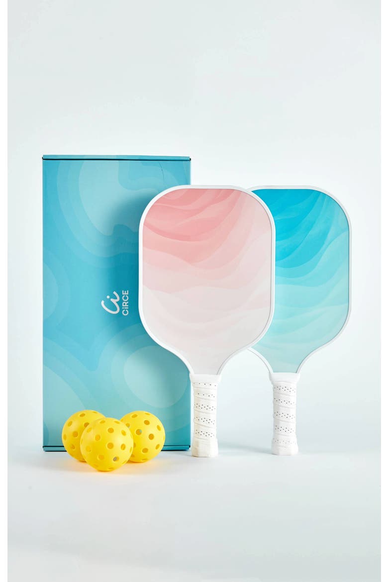 Adventure Pro Pickleball Paddle Set, Main, color, Azure-Blush
