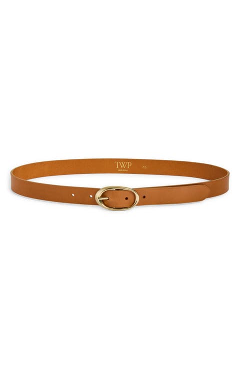 Narrow Leather Belt