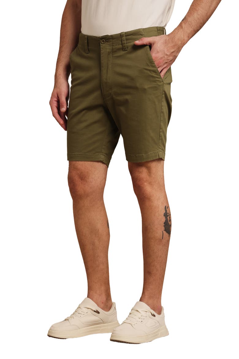 Men's Stretch Cotton Chino Short, Alternate, color, Olive