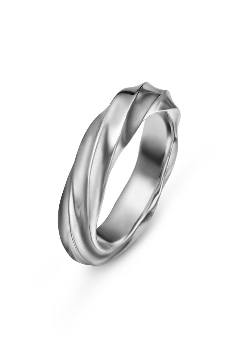 David Yurman Cable Edge<sup>™</sup> Band Ring in Recycled Sterling Silver, Alternate, color, 