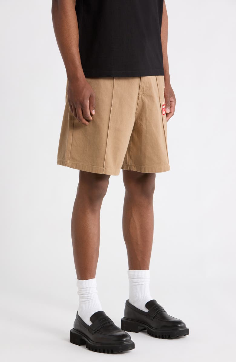 CRIMINAL DAMAGE Star Logo Shorts, Alternate, color, Stone