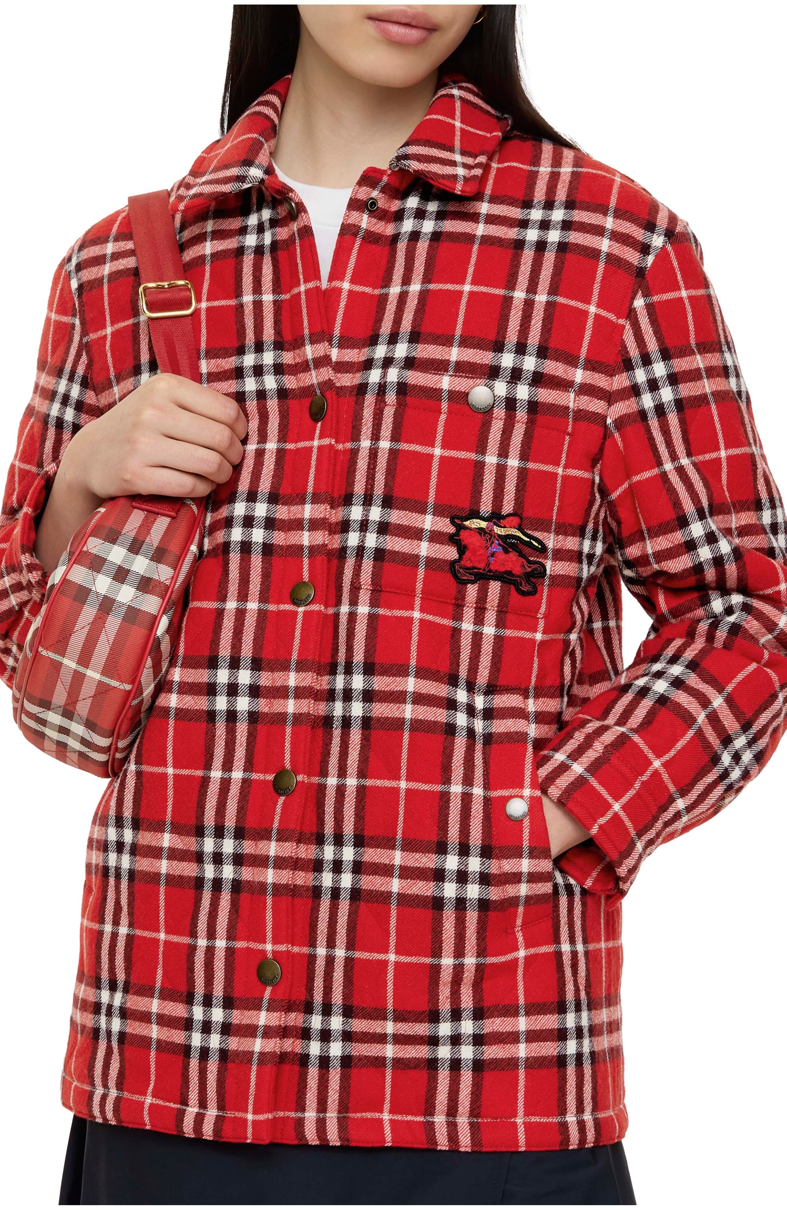 Check Wool Overshirt