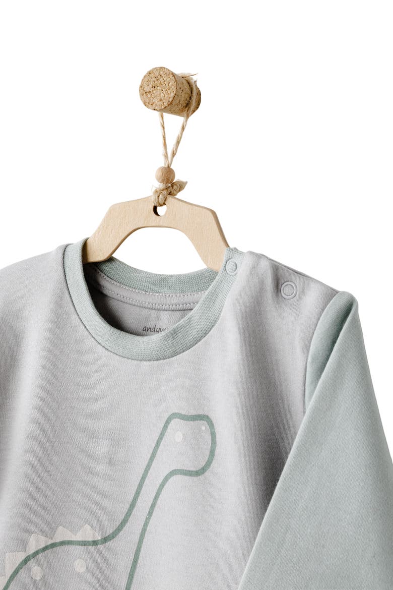 Dino Dreams Baby Set, Alternate, color, Green