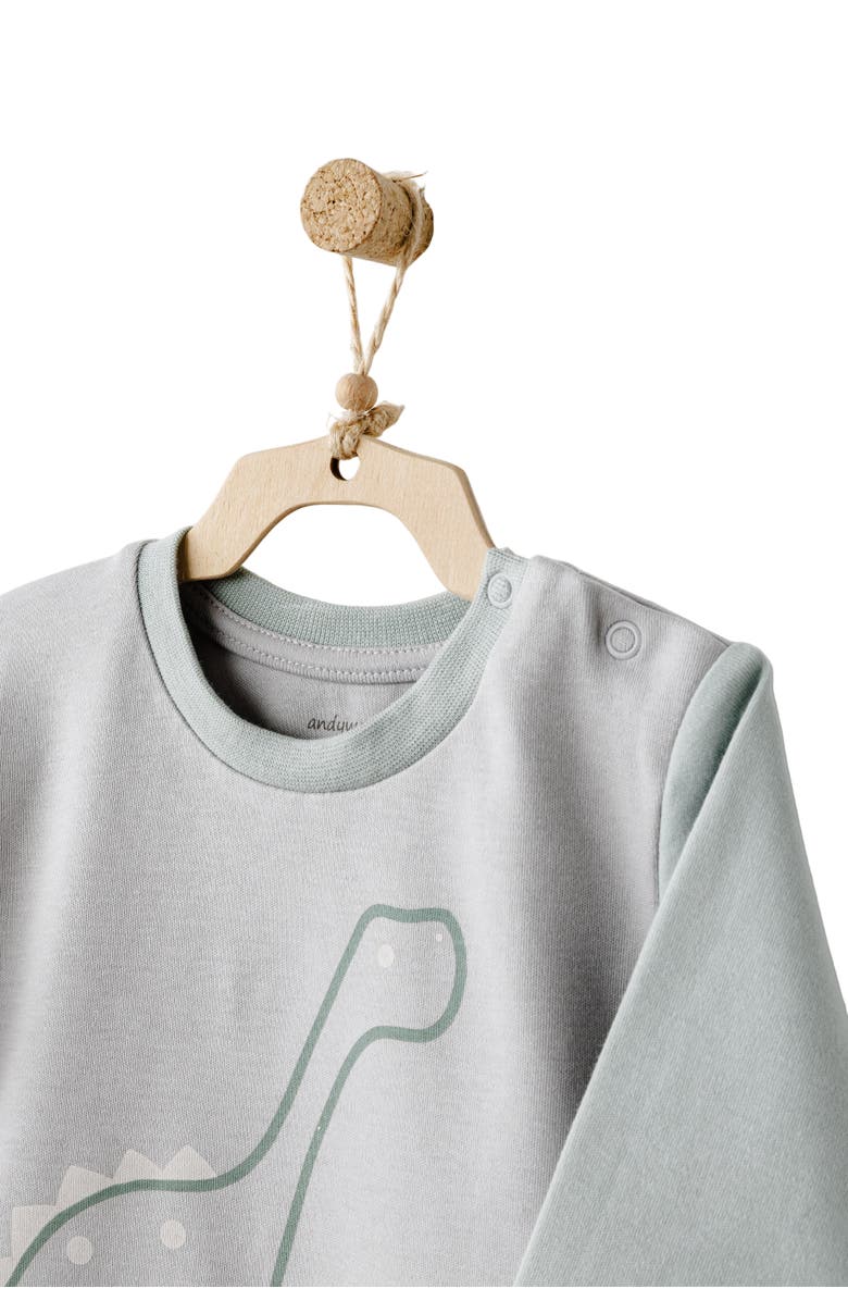 Andy Wawa Dino Dreams Baby Set, Alternate, color, Green