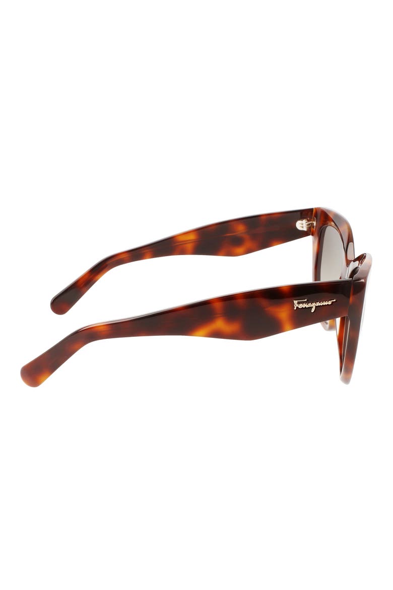 56mm Gradient Cat Eye Sunglasses, Alternate, color, TORTOISE