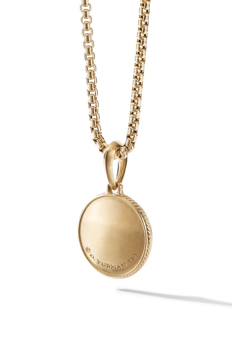 David Yurman Maritime<sup>®</sup> Compass Amulet in 18K Yellow Gold with Center Diamond, Alternate, color, 