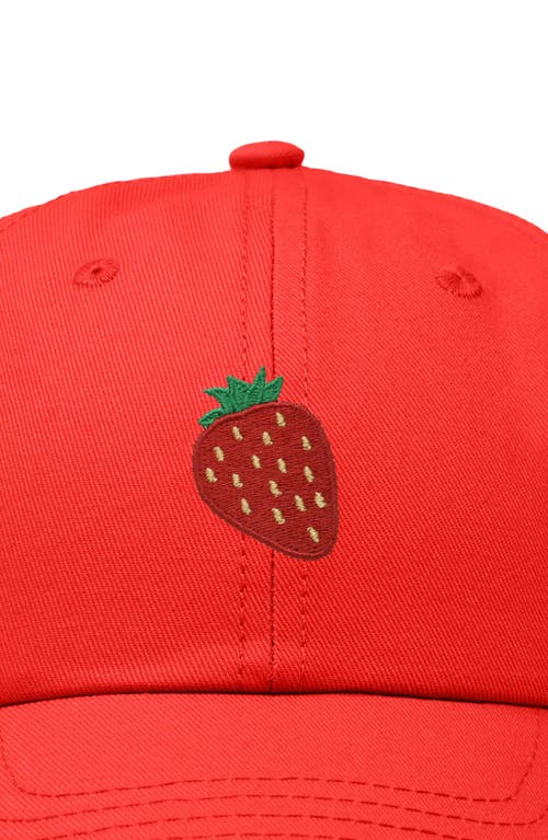 Dalix Strawberry Hat In Red