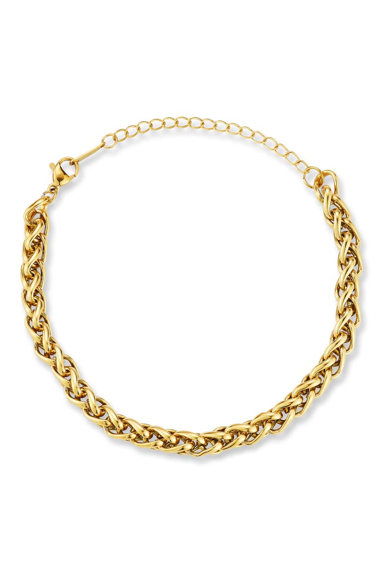 Wheat Chain Bracelet, Main, color, GOLD