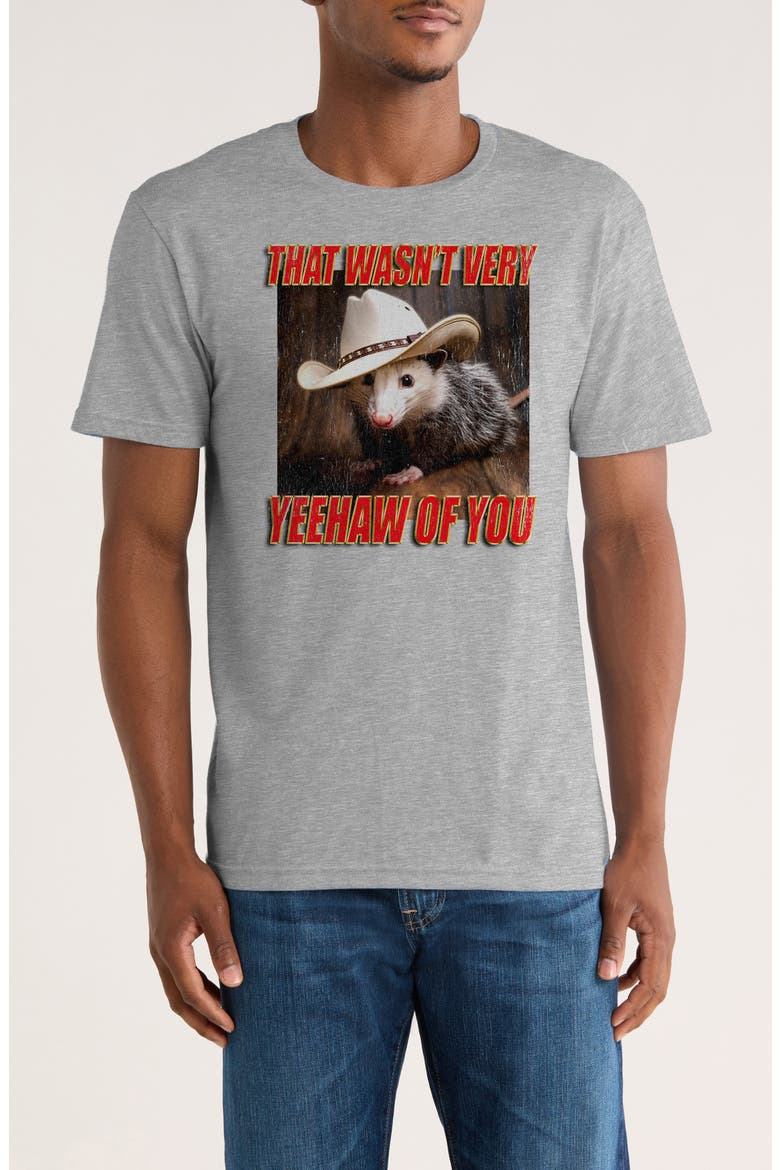 Yeehaw Graphic T-Shirt, Main, color, SPORT GREY