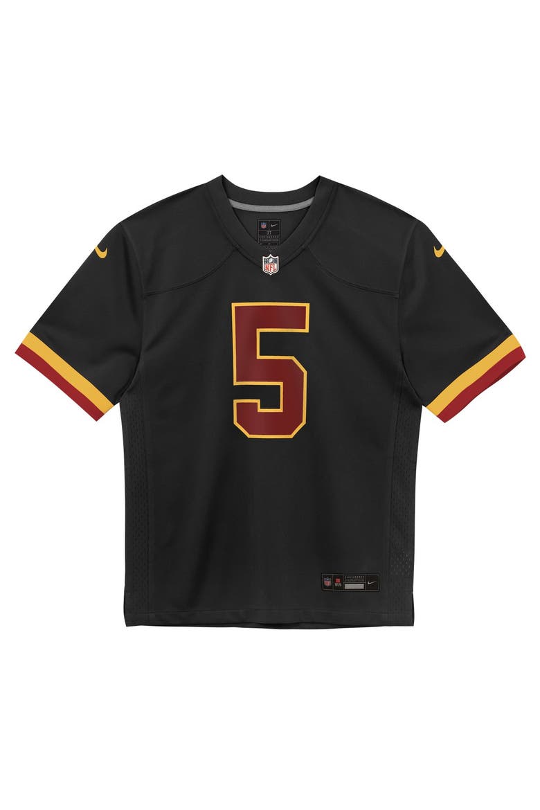 Preschool Nike Jayden Daniels Black Washington Commanders Alternate Game Jersey, Alternate, color, Black