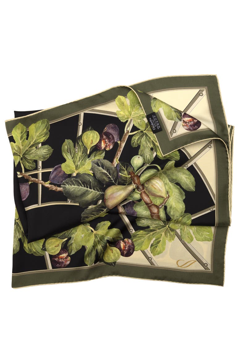 Tessa - Silk Foulard for Women, Alternate, color, Black