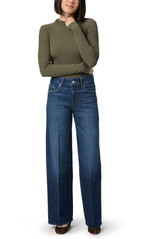 Paige Sasha High Waist Wide Leg Jeans In Blue