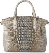 Brahmin Duxbury Croc Embossed Leather Satchel
