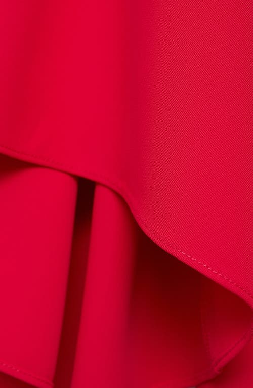 Mango Long Sleeve High Low Maxi Dress In Pink