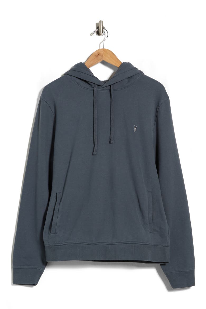 Raven Pullover Ramskull Logo Hoodie, Alternate, color, SUNIL BLUE