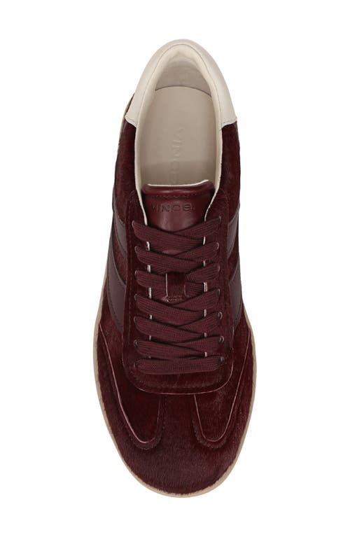 Vince Oasis Calf Hair Low-top Sneakers In Red