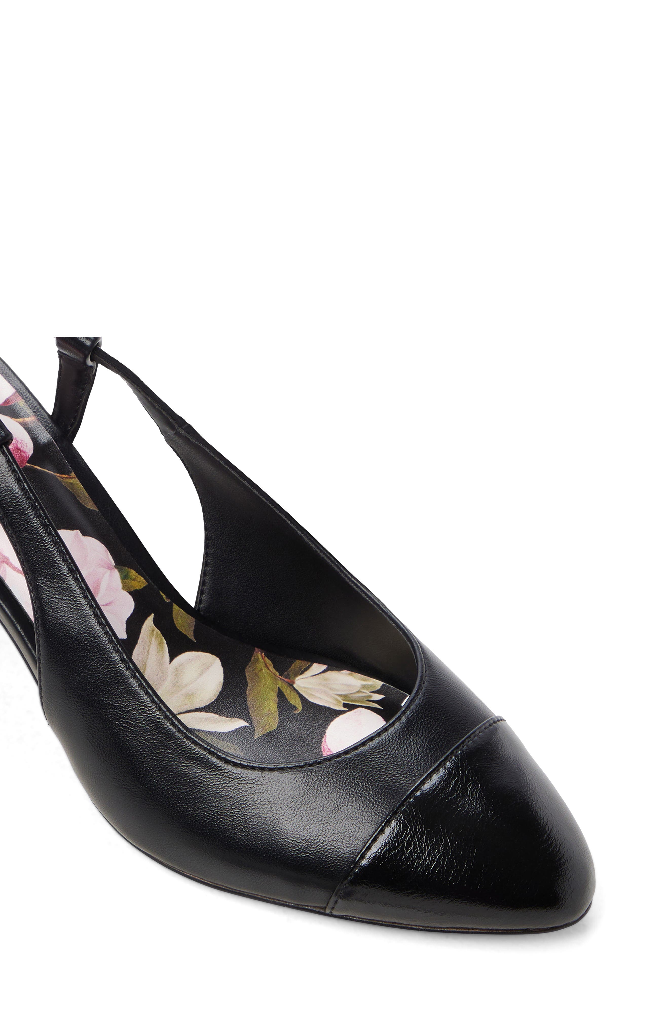 Millie Slingback Pump, Alternate, color, SMOOTH BLACK