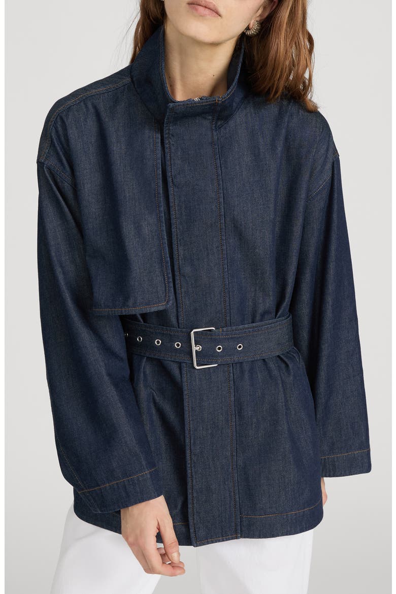 The Denim Short Field Trench, Alternate, color, RINSE