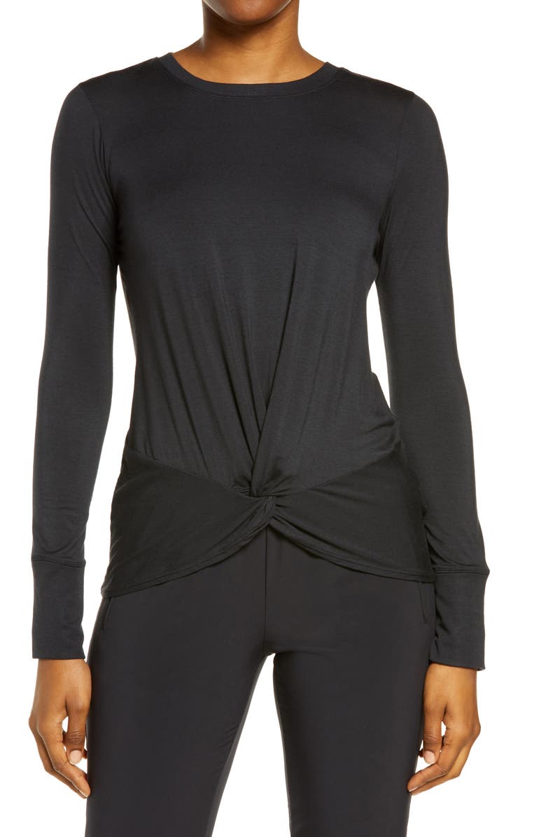 Zella Peaceful Soft Twist T-Shirt, Main, color,