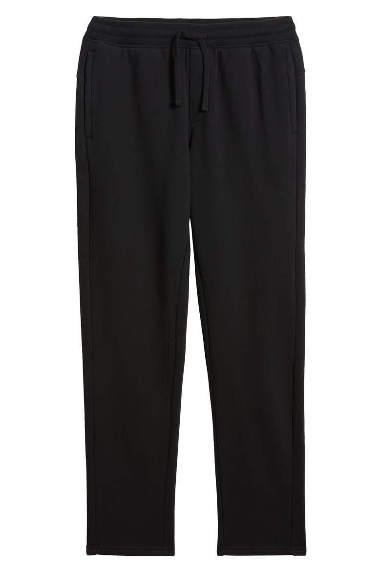 Cloud Fleece Straight Leg Sweatpants, Alternate, color, BLACK