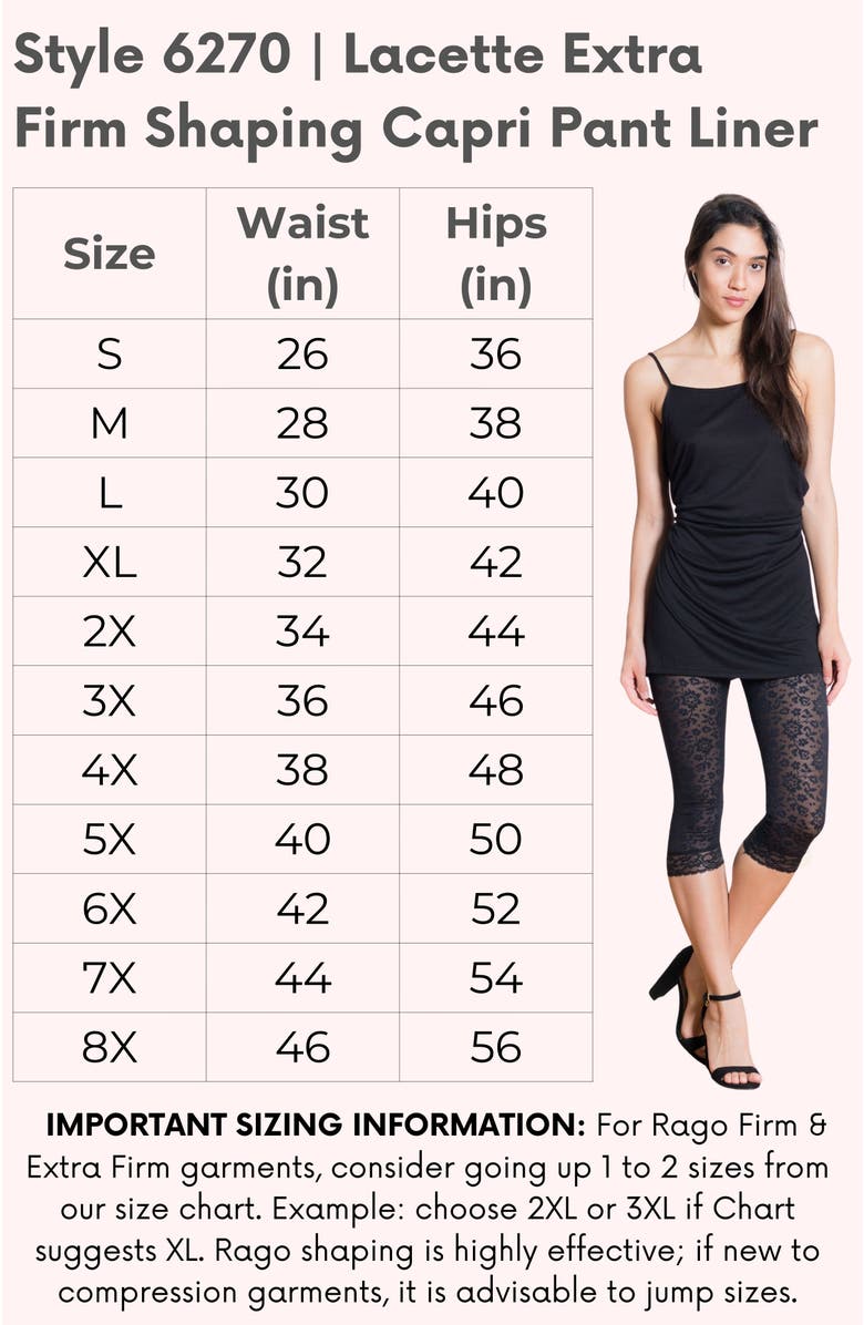 Rago Extra Firm Leg Shaper Leggings, Alternate, color, Black