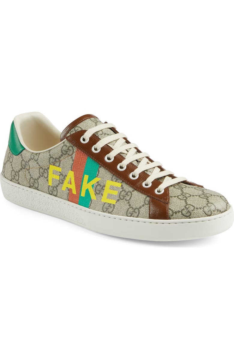 Gucci Ace Fake/Not Fake GG Supreme Sneaker, Main, color,