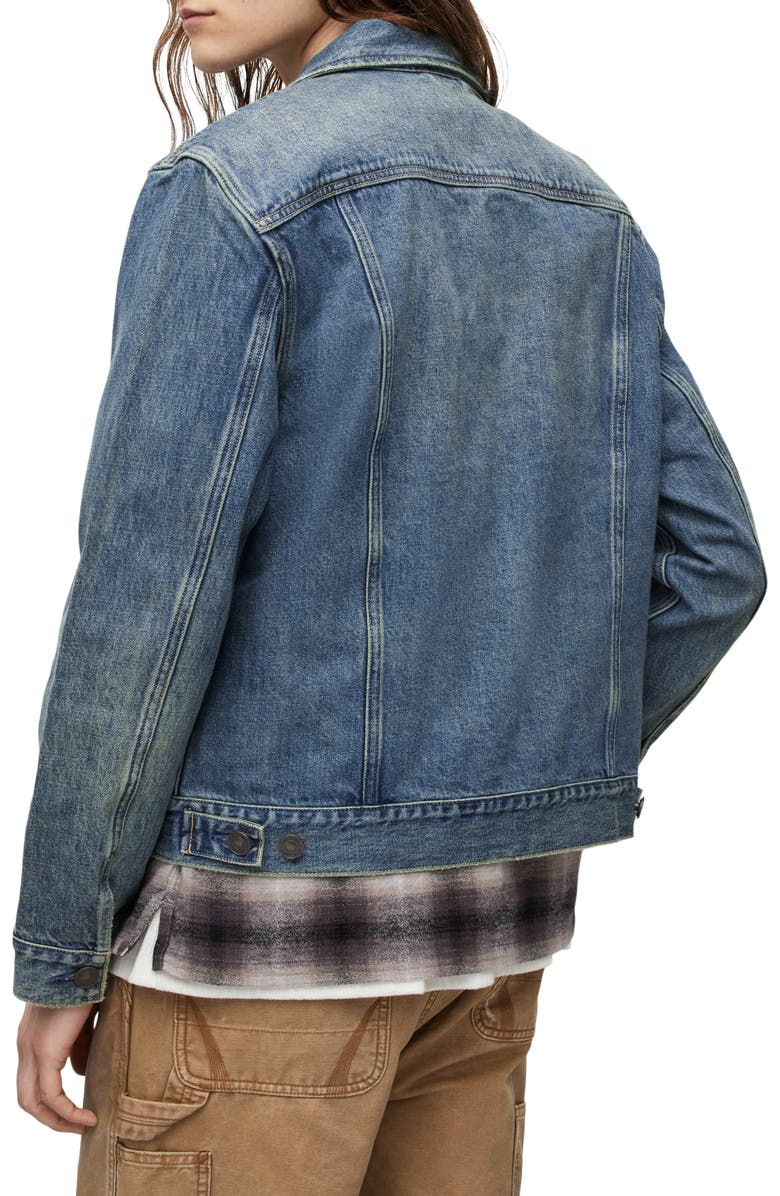 AllSaints Carrer Denim Trucker Jacket, Alternate, color,