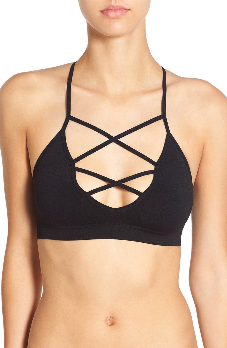 BP. Strappy Seamless Bralette, Main, color, 