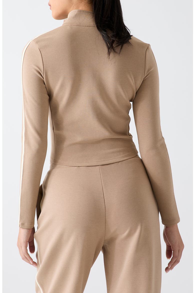 Jasmine Crop Zip Sweatshirt, Alternate, color, NATURAL