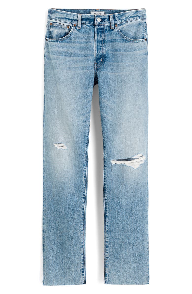 Madewell The Dean Easy Straight Jeans, Alternate, color, Nickelsville Wash